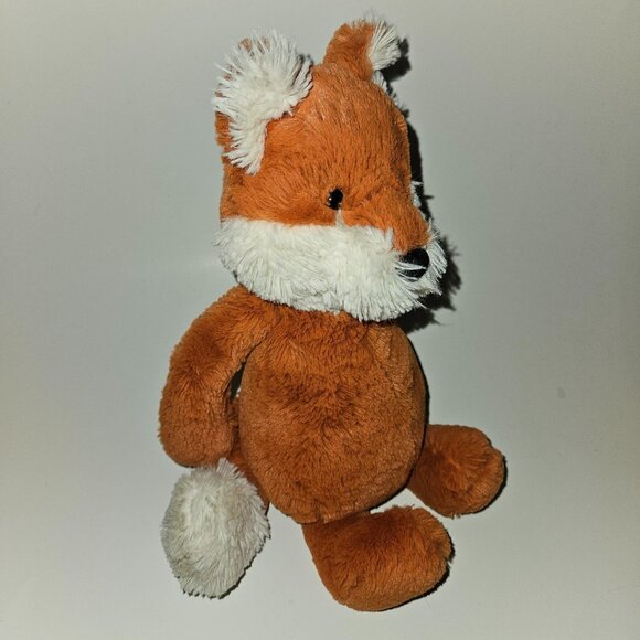 Jellycat London Bashful Fox Plush Lovey 12" Stuffed Animal Toy Bean Bag Bottom - Picture 4 of 7